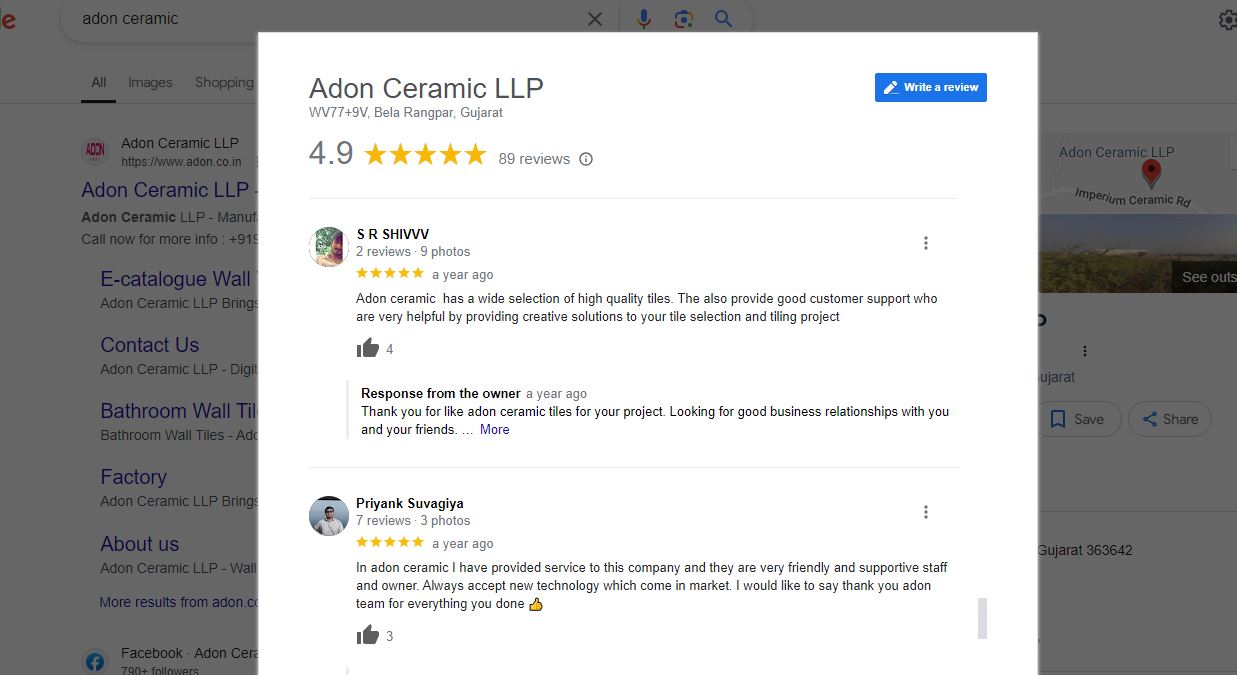 Adon Ceramic LLP: Client Satisfaction at Its Best